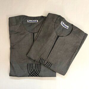 Boy's Cotton African Dashiki - Grey
